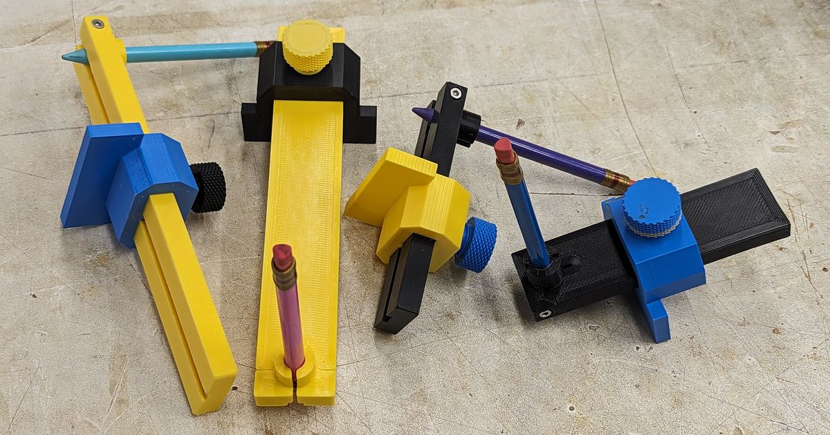 Pencil marking gauge Paper Mate Mates 1.3mm lead by hypnolobster Download free STL model