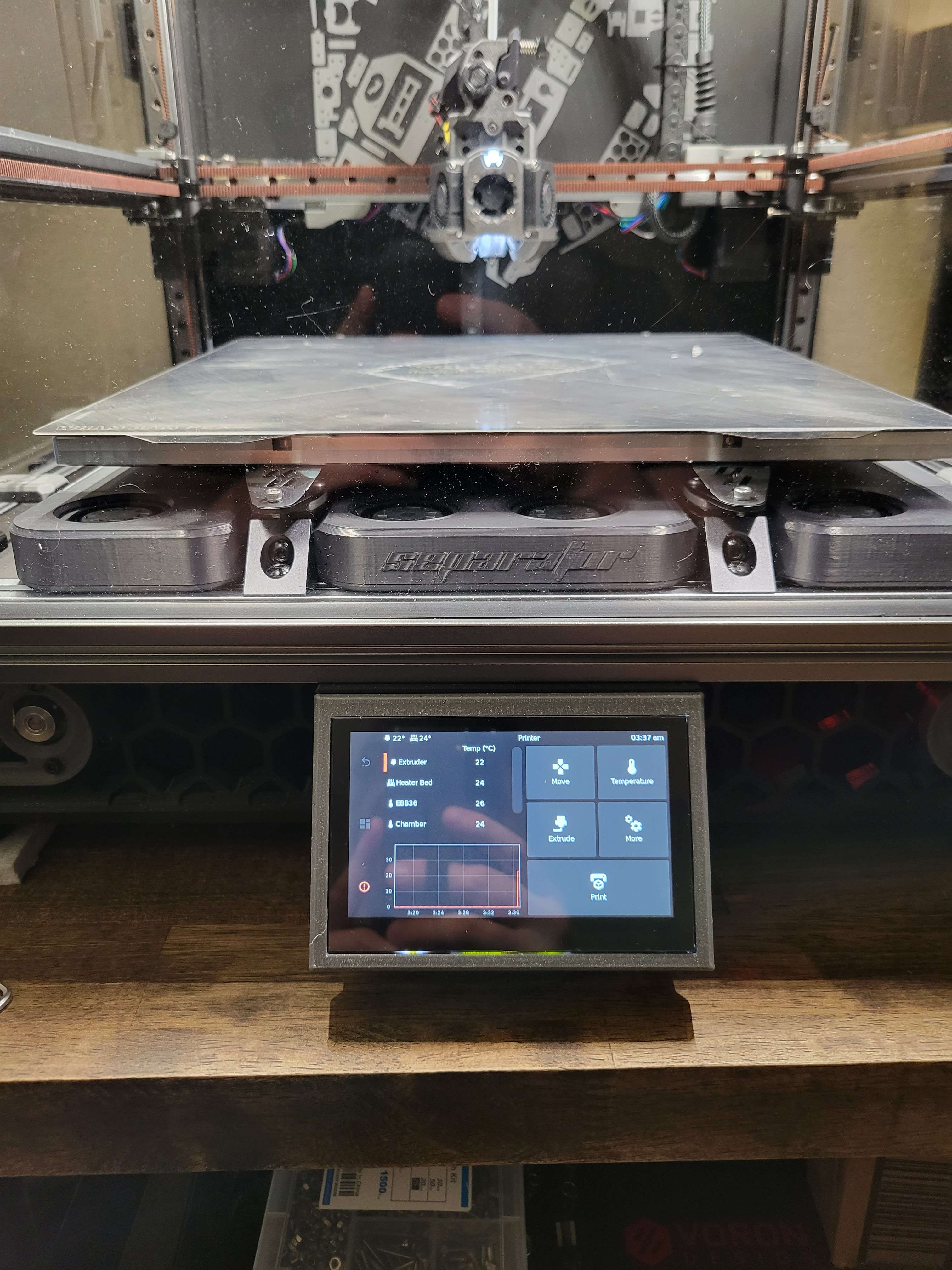 voron 2.4 / trident with clicky clacky door touchscreen mount by ...