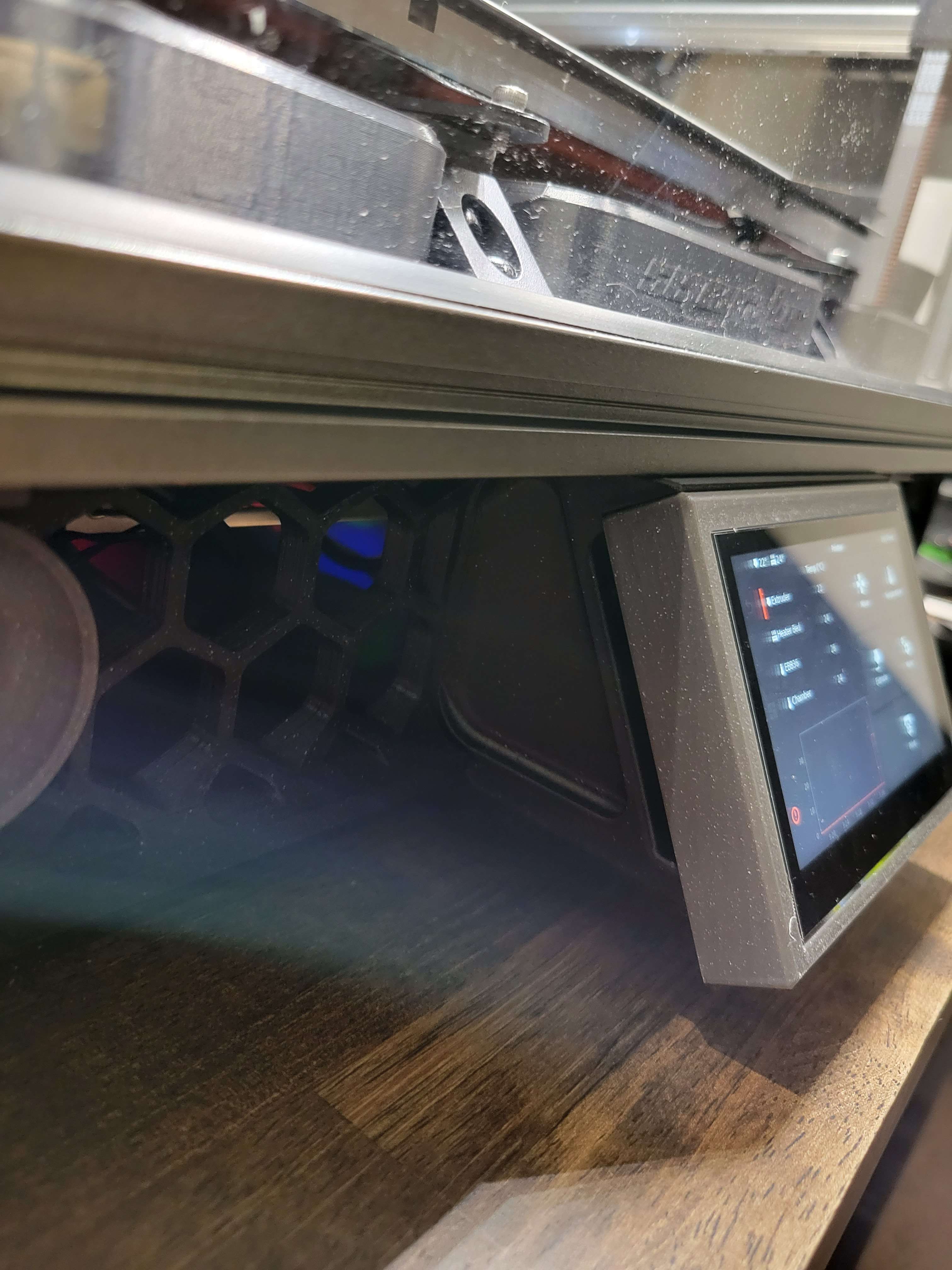 voron 2.4 / trident with clicky clacky door touchscreen mount