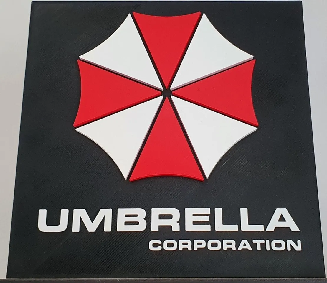 Umbrella corporation plaque by Hyzmyzen, Download free STL model