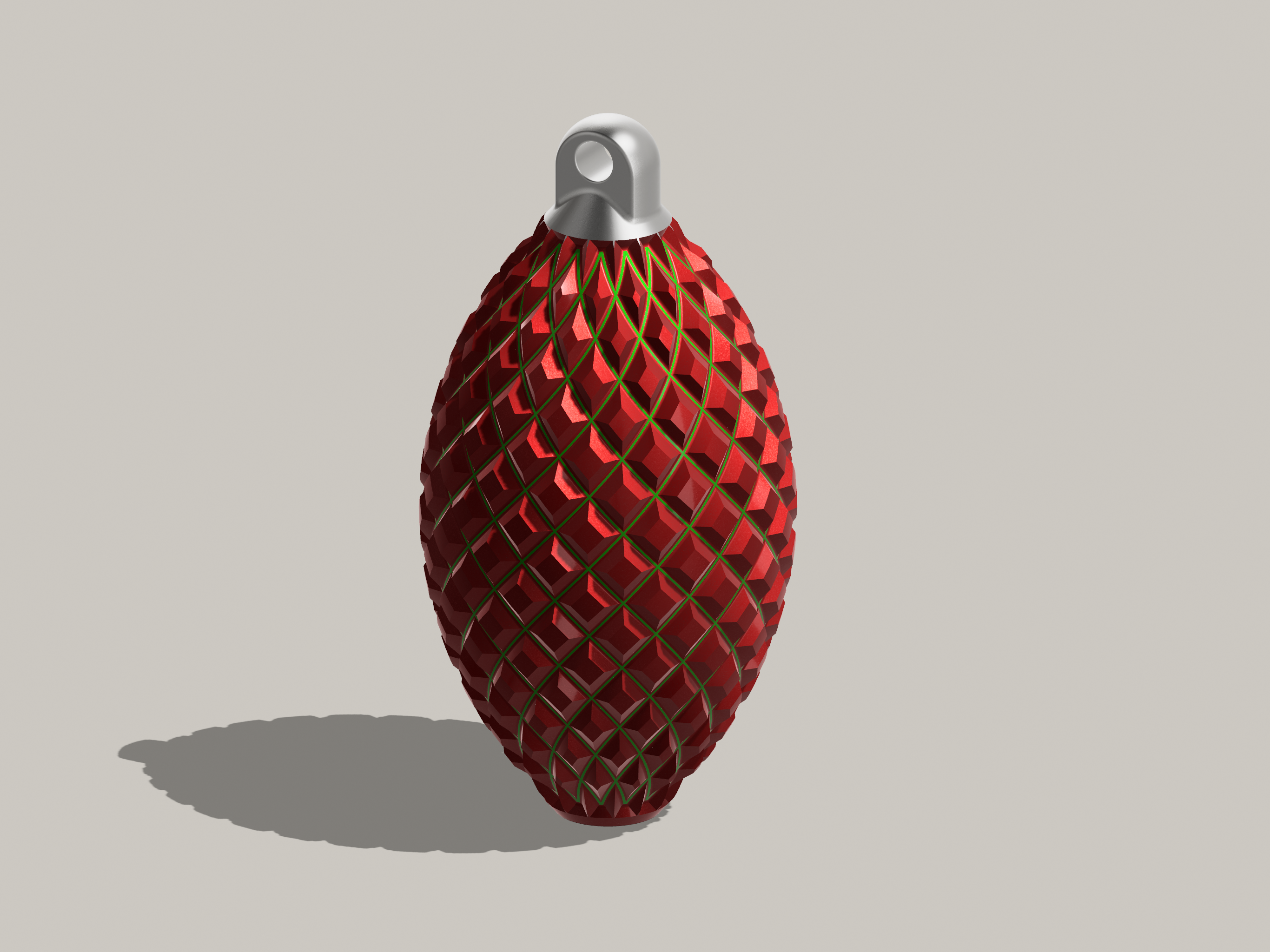Miniatura 4 do modelo 3D Pine-Cone Bauble