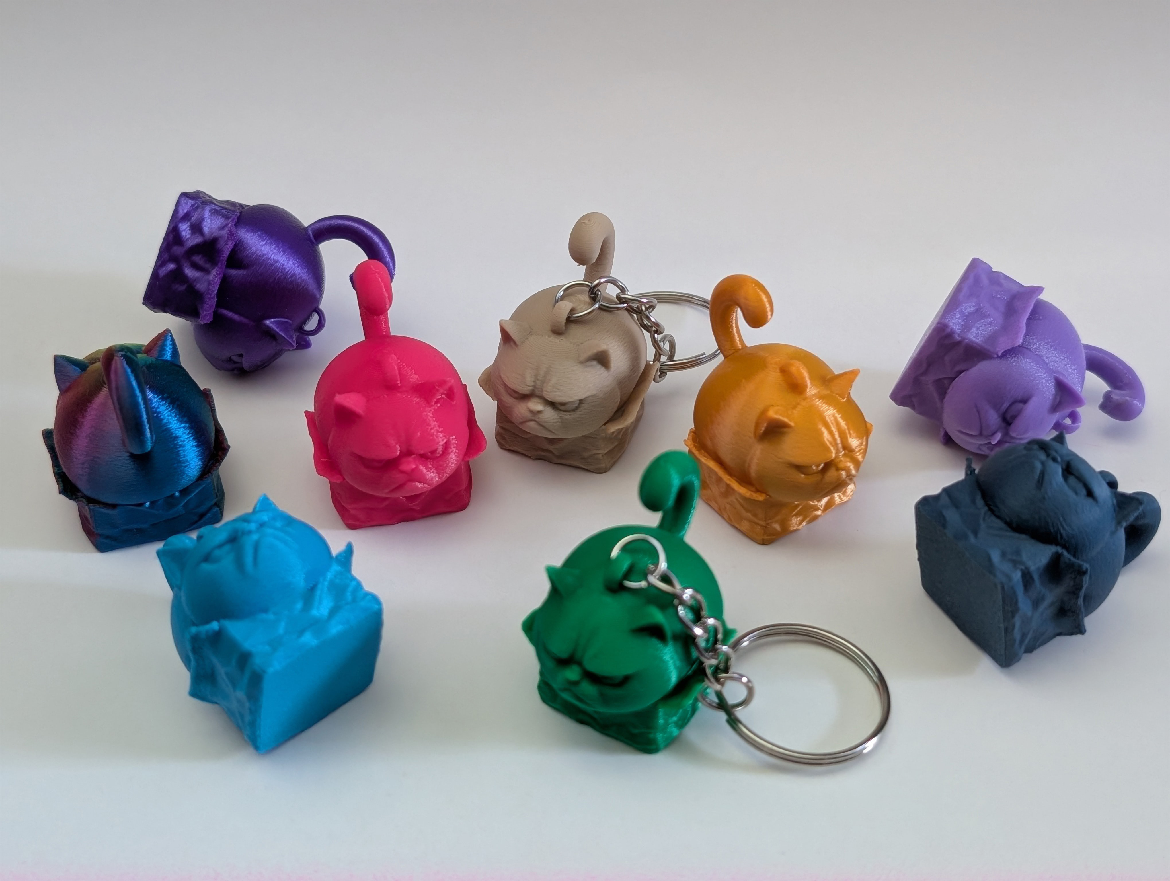 Miniatura 6 do modelo 3D Cranky Cat "in" a Box – Keychain