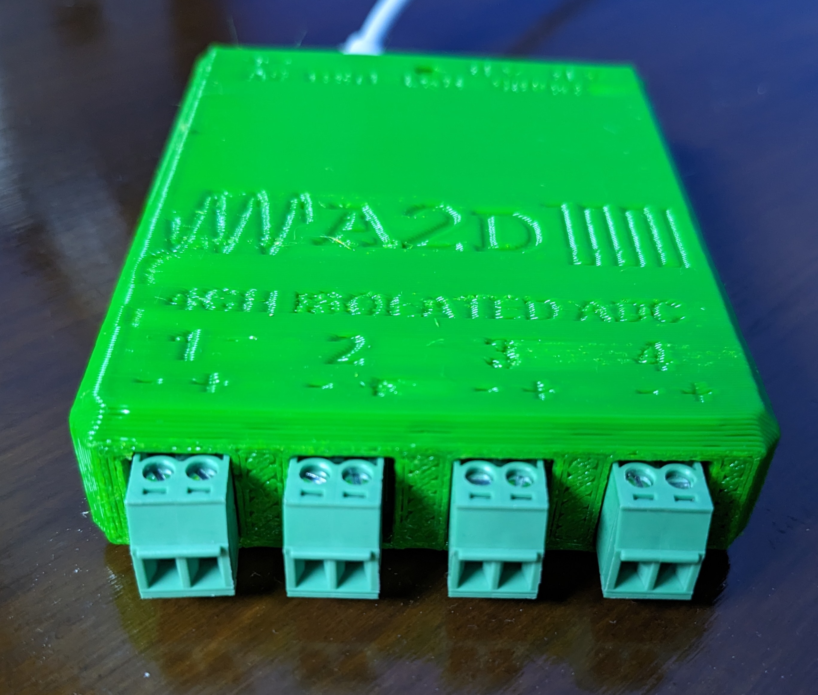 Case for A2D Electronics 4 Channel Isolated ADC