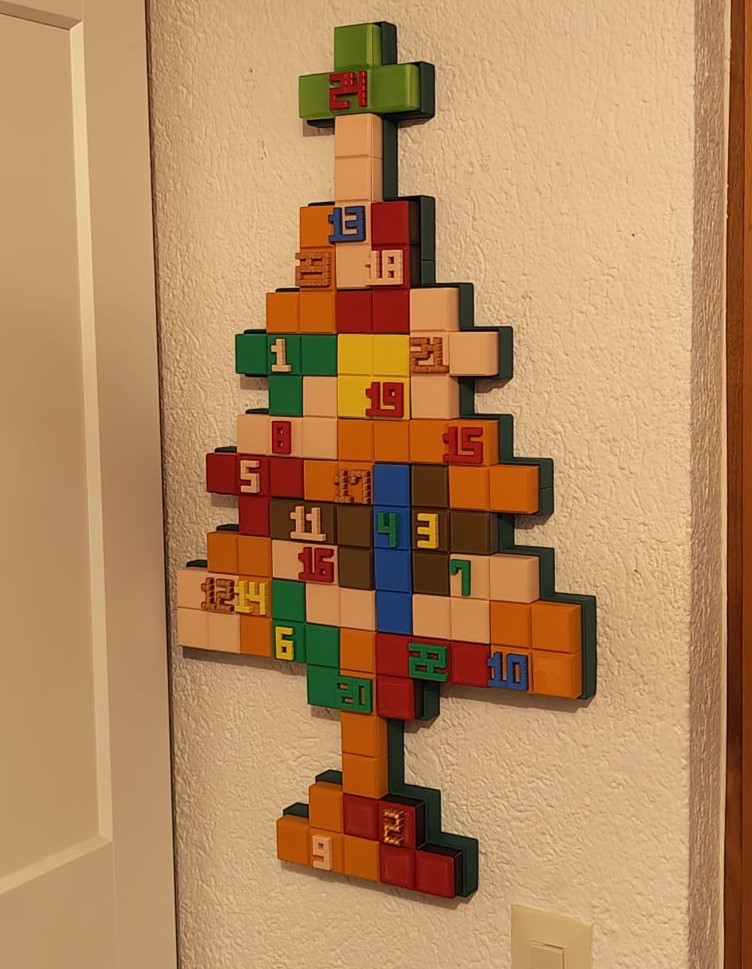Tetris Christmas Tree Advent Calendar