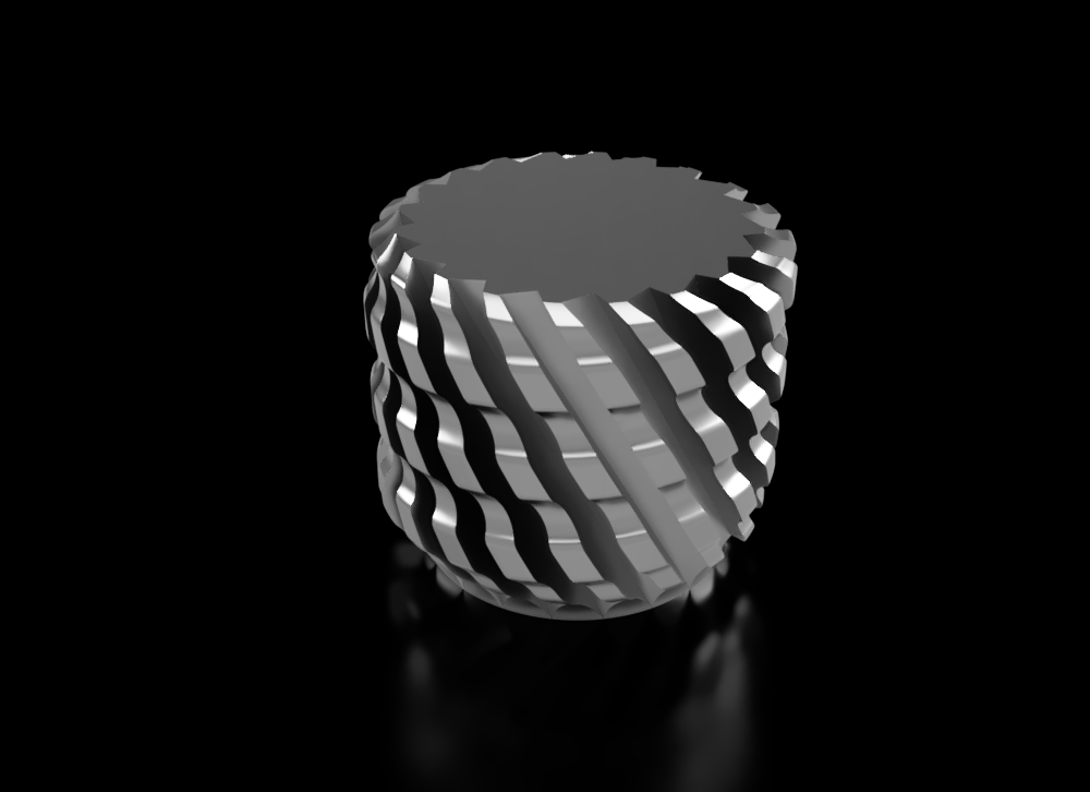 Spiral Gear Style Vase
