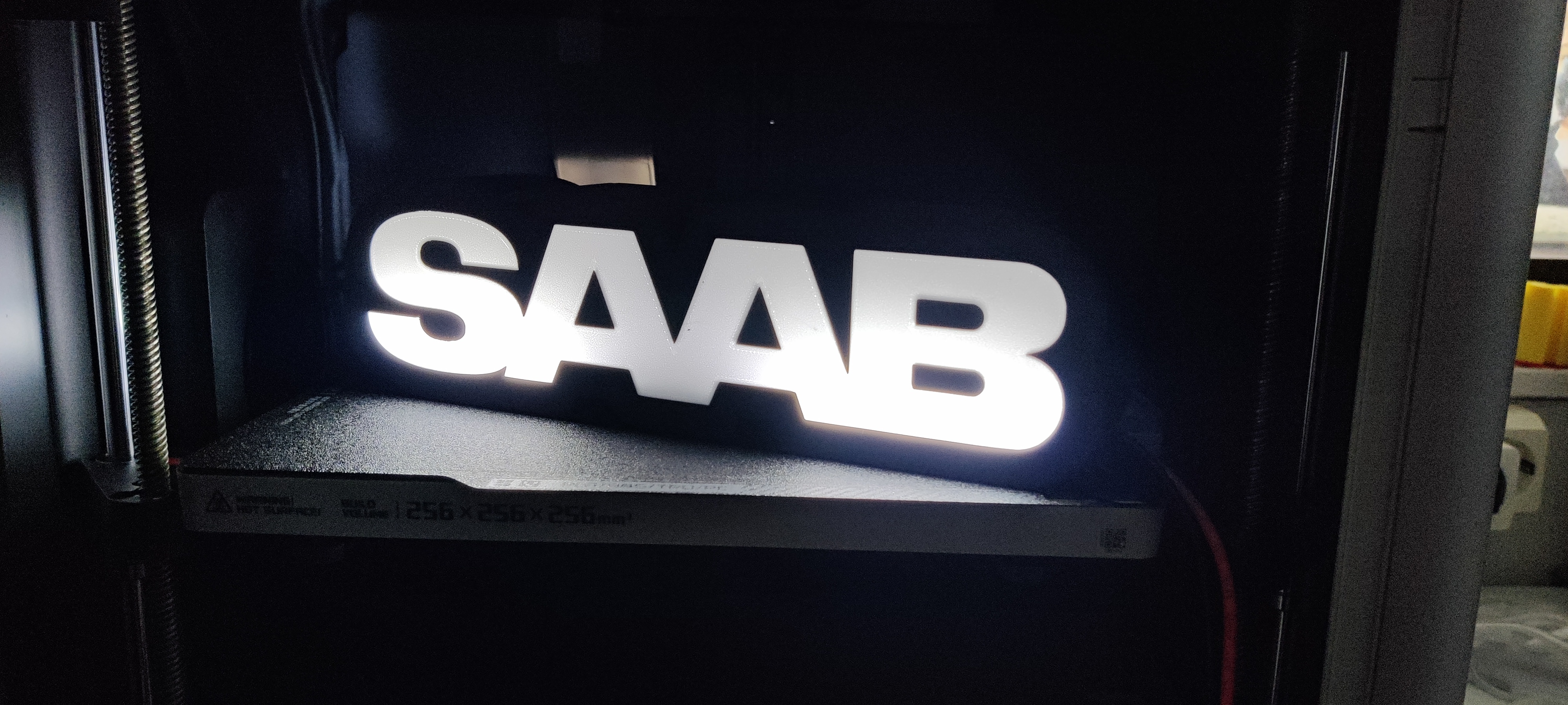 Saab Text Logo Lightbox
