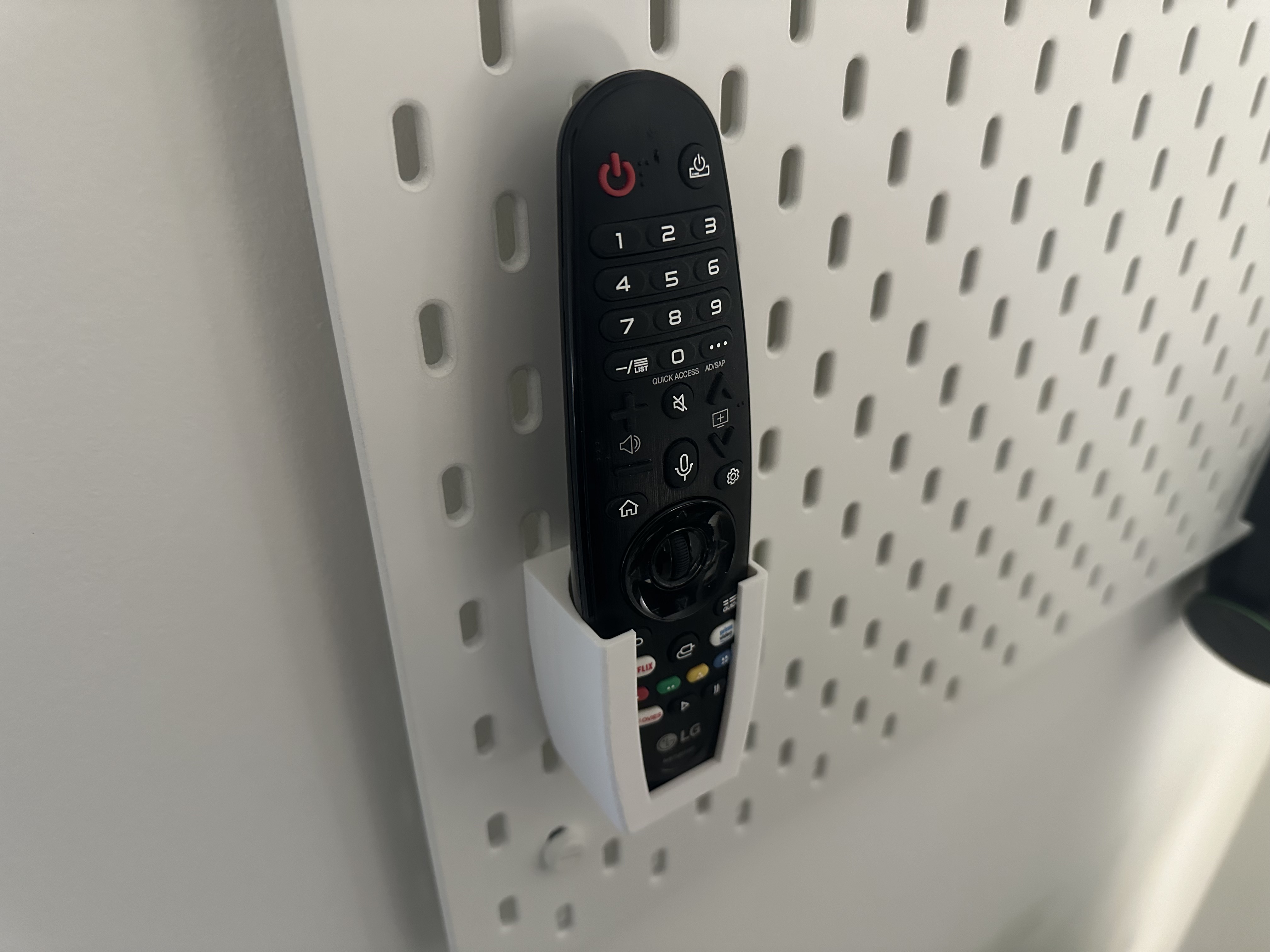 LG Magic Remote Holder for IKEA Skadis Board