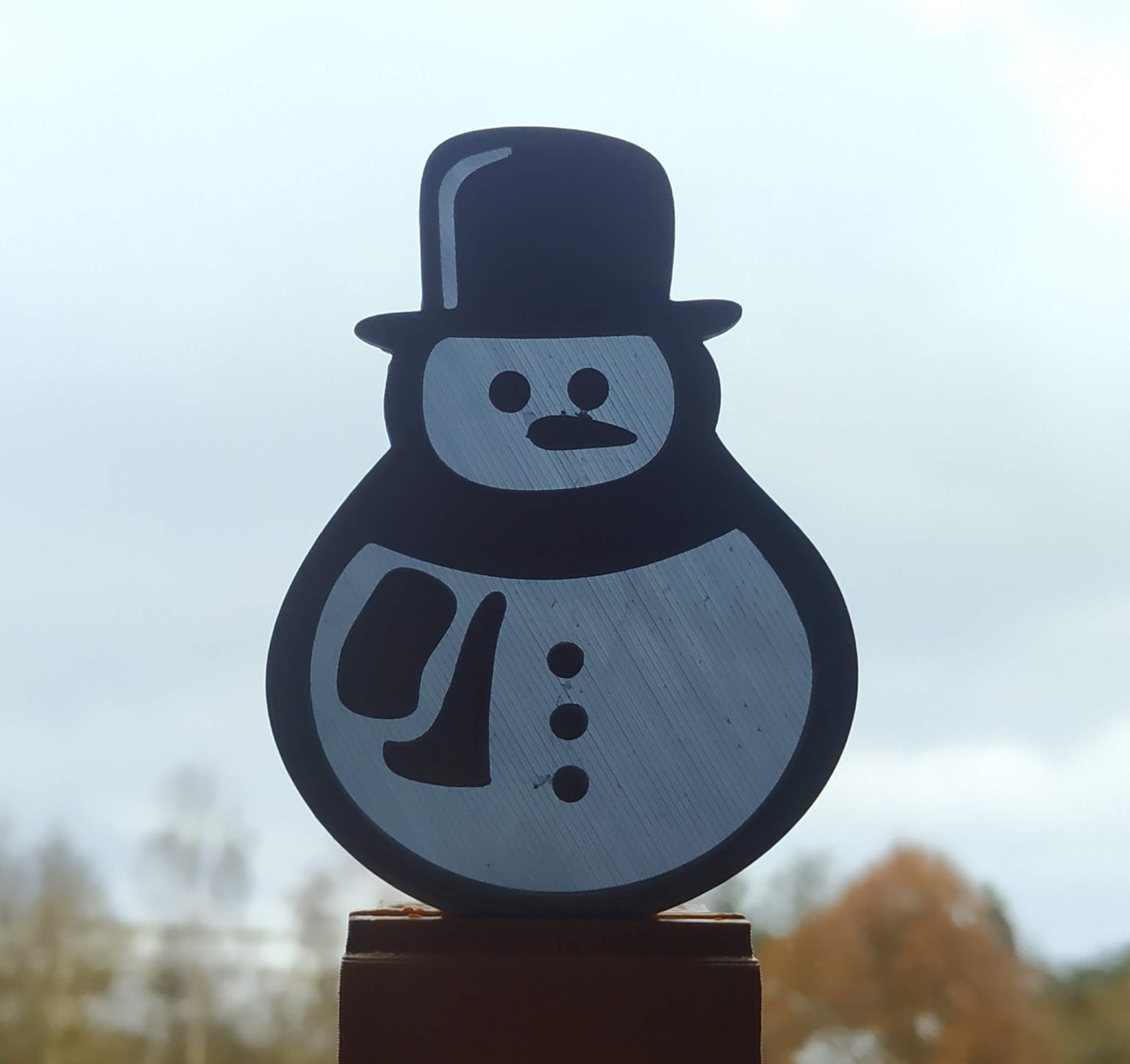 translucent snowman