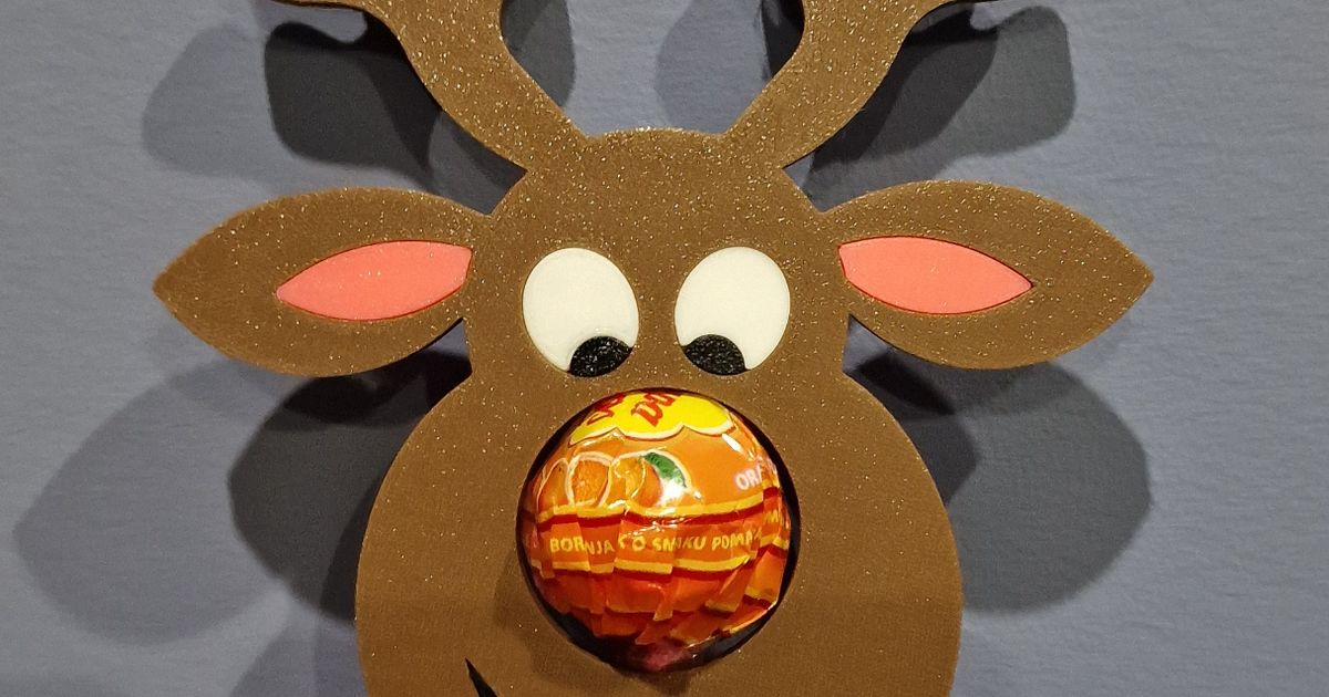 Reindeer Lollipop by zavaz | Download free STL model | Printables.com