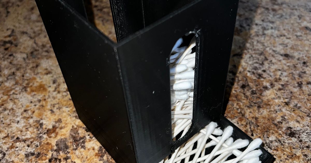 QTip Dispenser Easy Load by jb646 Download free STL model