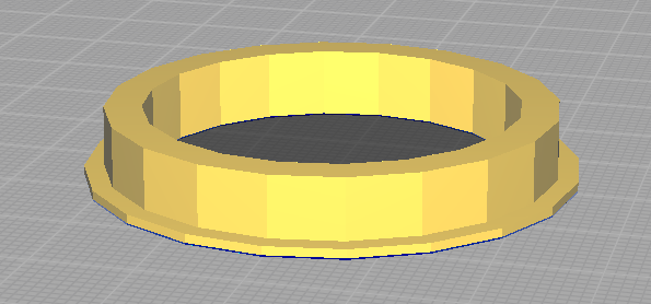 Adapter for PowerCube to 45mm hole