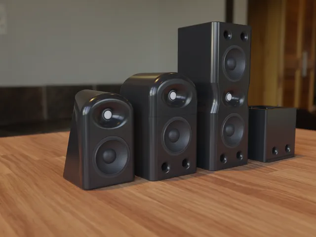 Waveguided Bookshelf Speakers using SB15 woofer and SB26 tweeter
