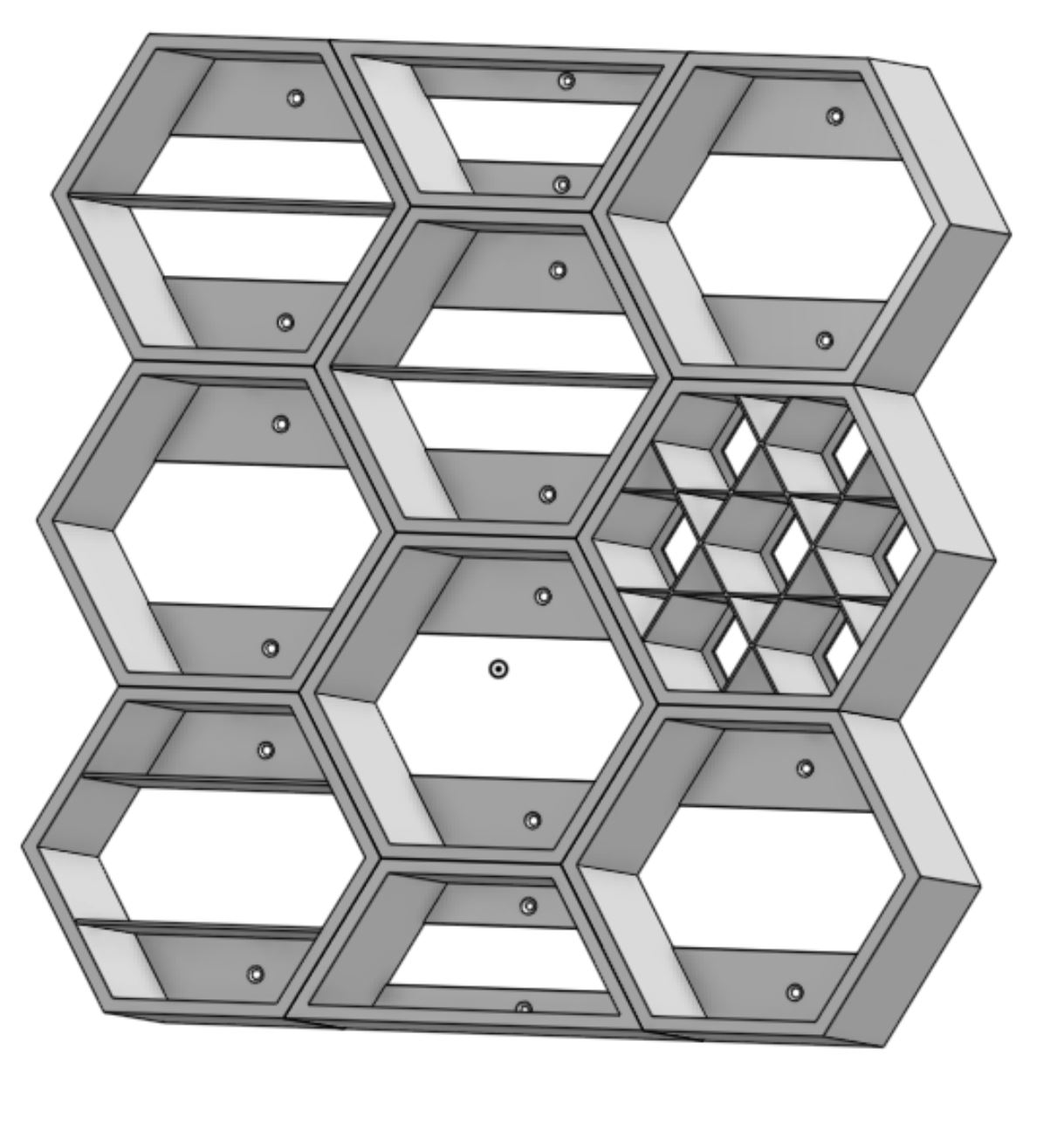 Hex Honeycomb Shelves