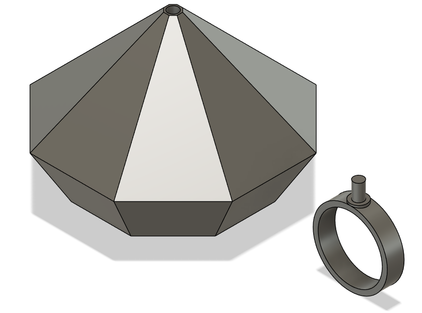 Miniatura 2 do modelo 3D Diamond ring