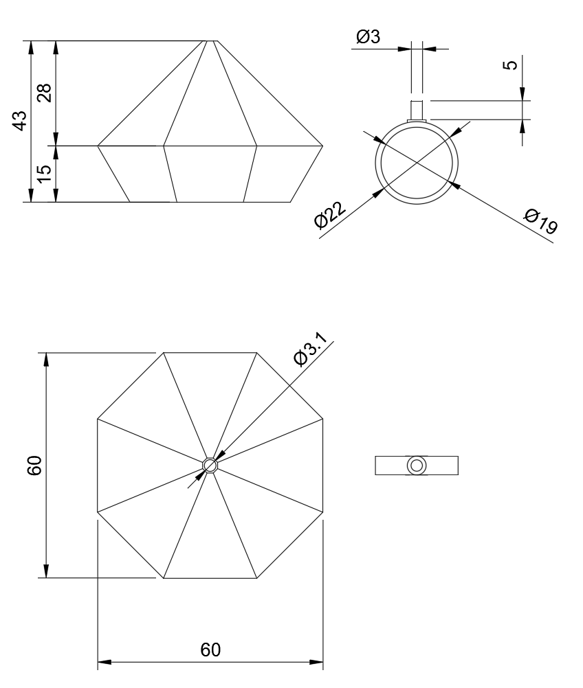 Miniatura 3 do modelo 3D Diamond ring