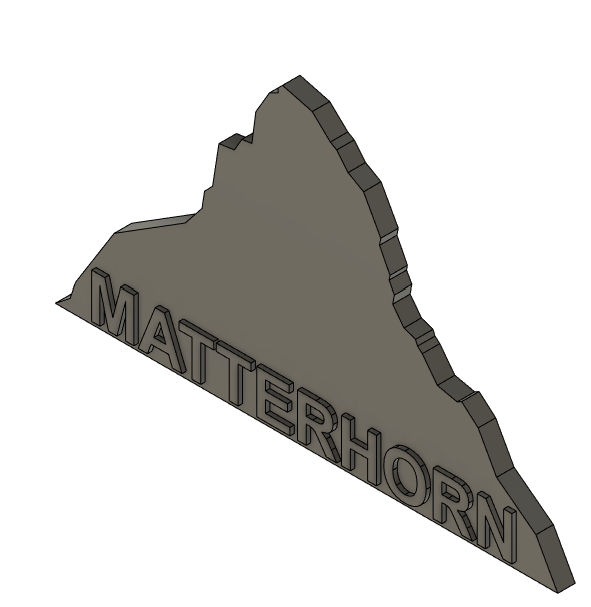 Matterhorn silhouette