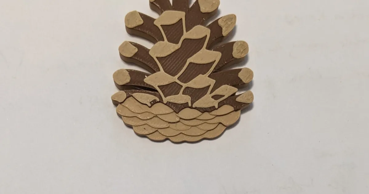 Pinecone christmas ornament by Team Guapos | Download free STL model ...