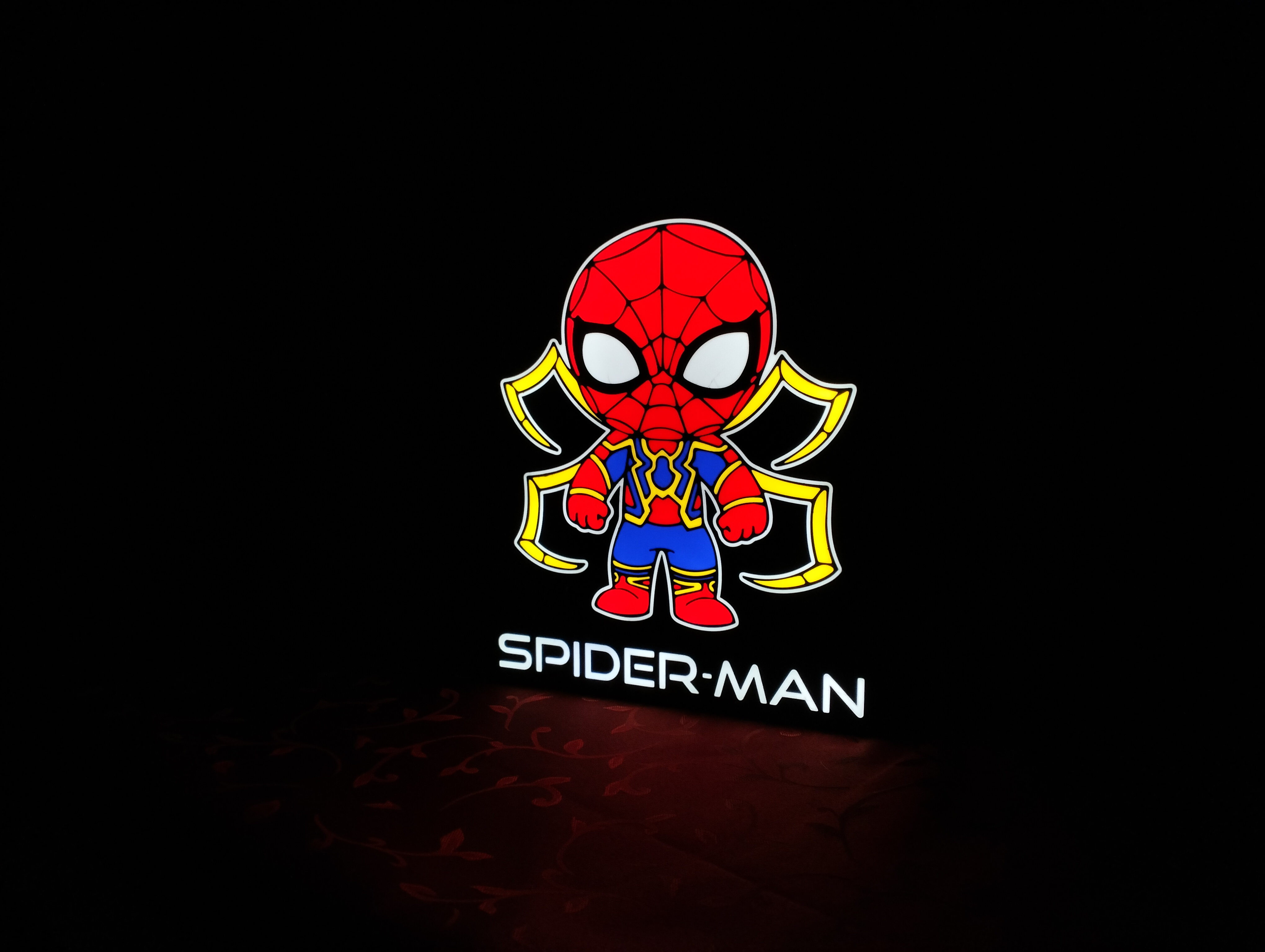 Spider-Man Lightbox LED Lamp by braga3dprint | Printables Store