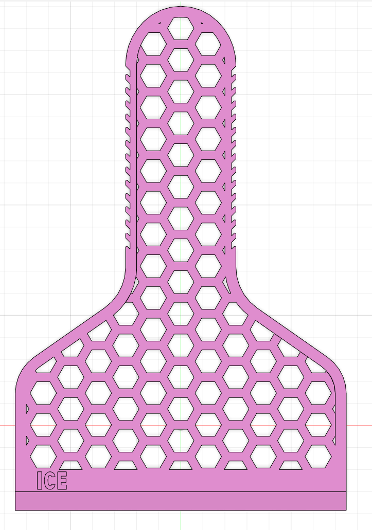 Miniatura 2 do modelo 3D Ice Scraper HEX