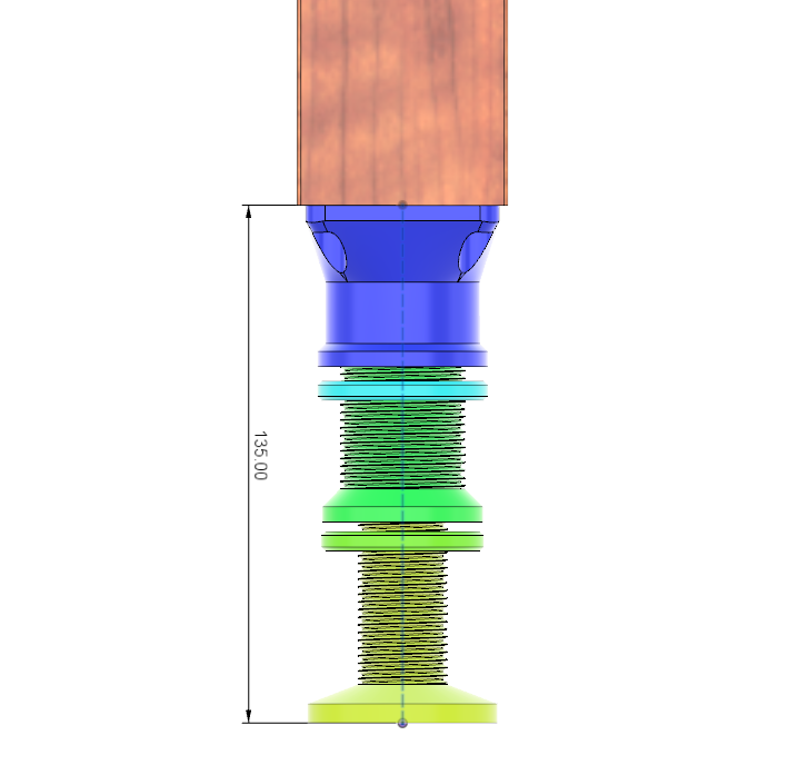 Miniatura 3 do modelo 3D Table leg extender