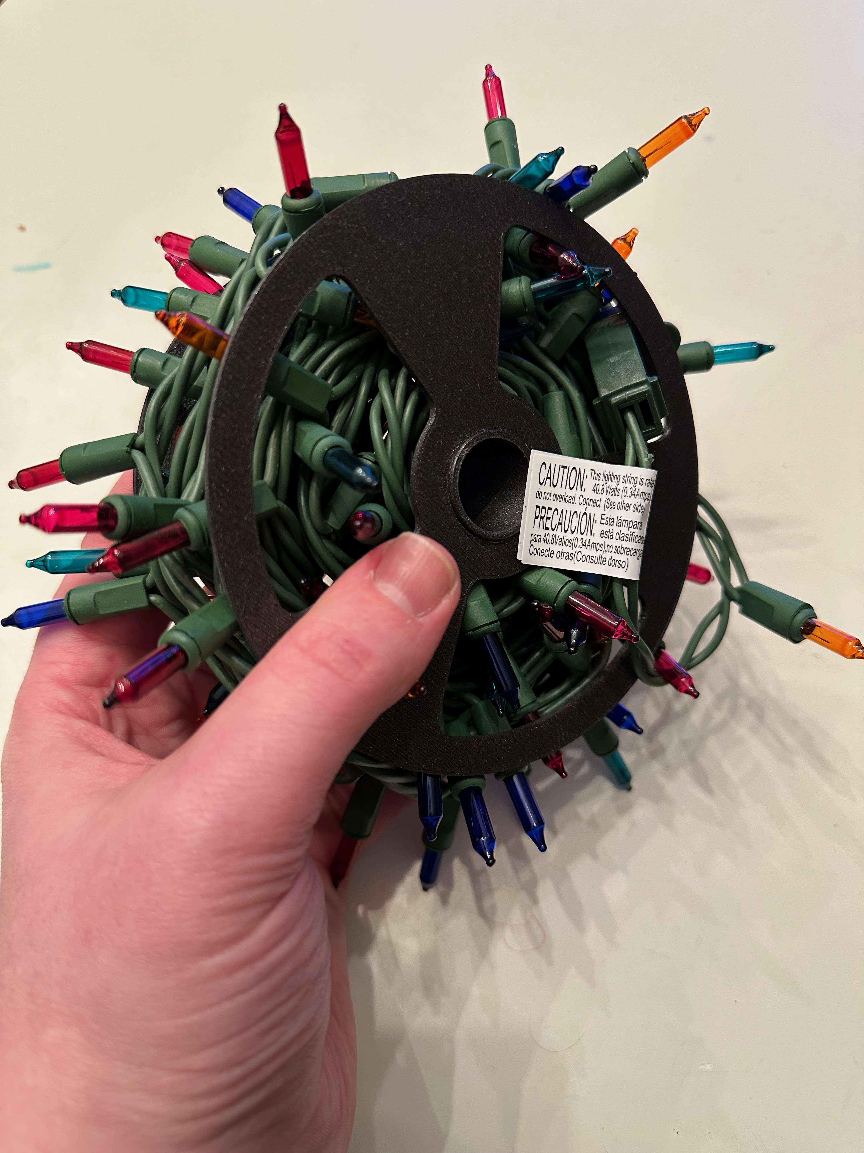 Spool for cables, christmas lights, etc by jazzychad Download free