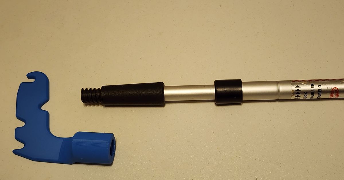 Christmas light hanging tool a multipurpose utility hook attachment for Painter's poles by