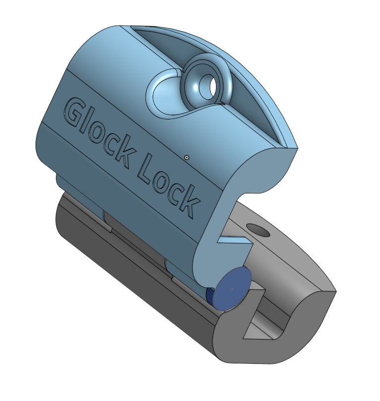 Glock Pistol Box Handle Lock by Walkul Download free STL model