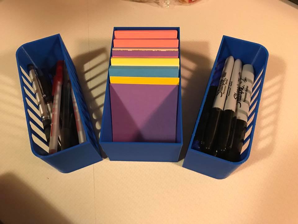 Lunch Box Post It Organizer