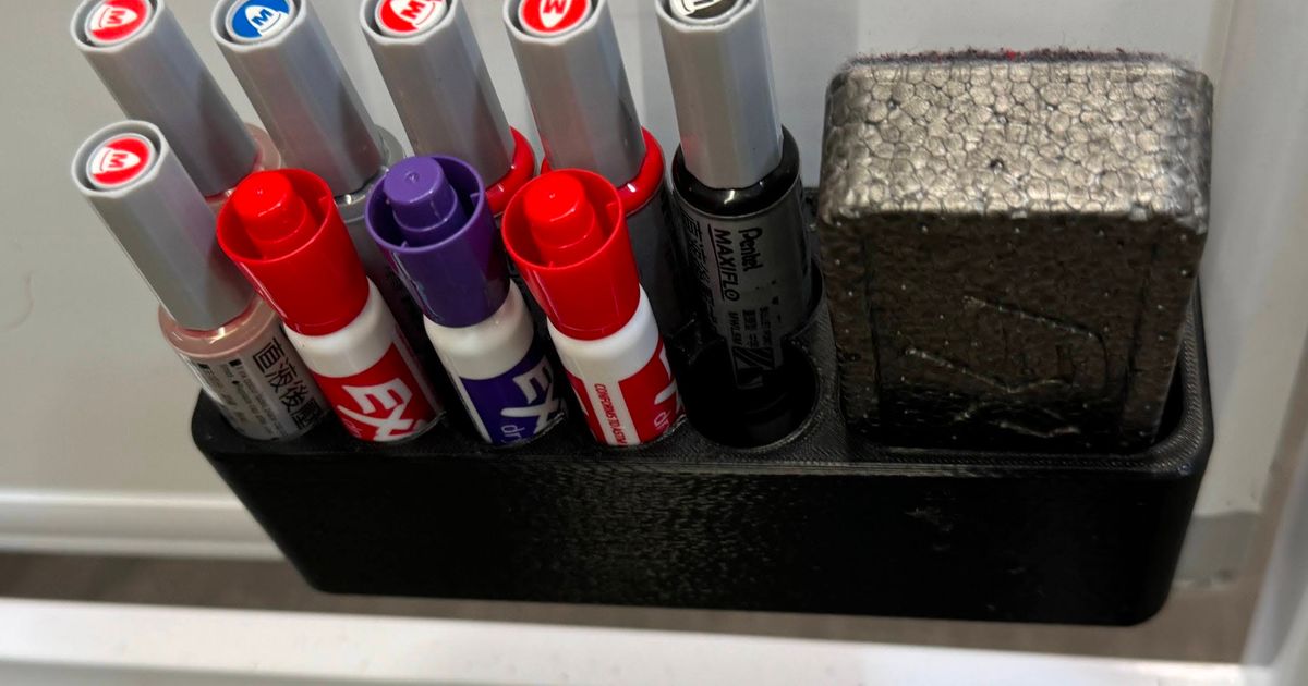 Whiteboard Organizer for Markers and Erasers by Kunal
