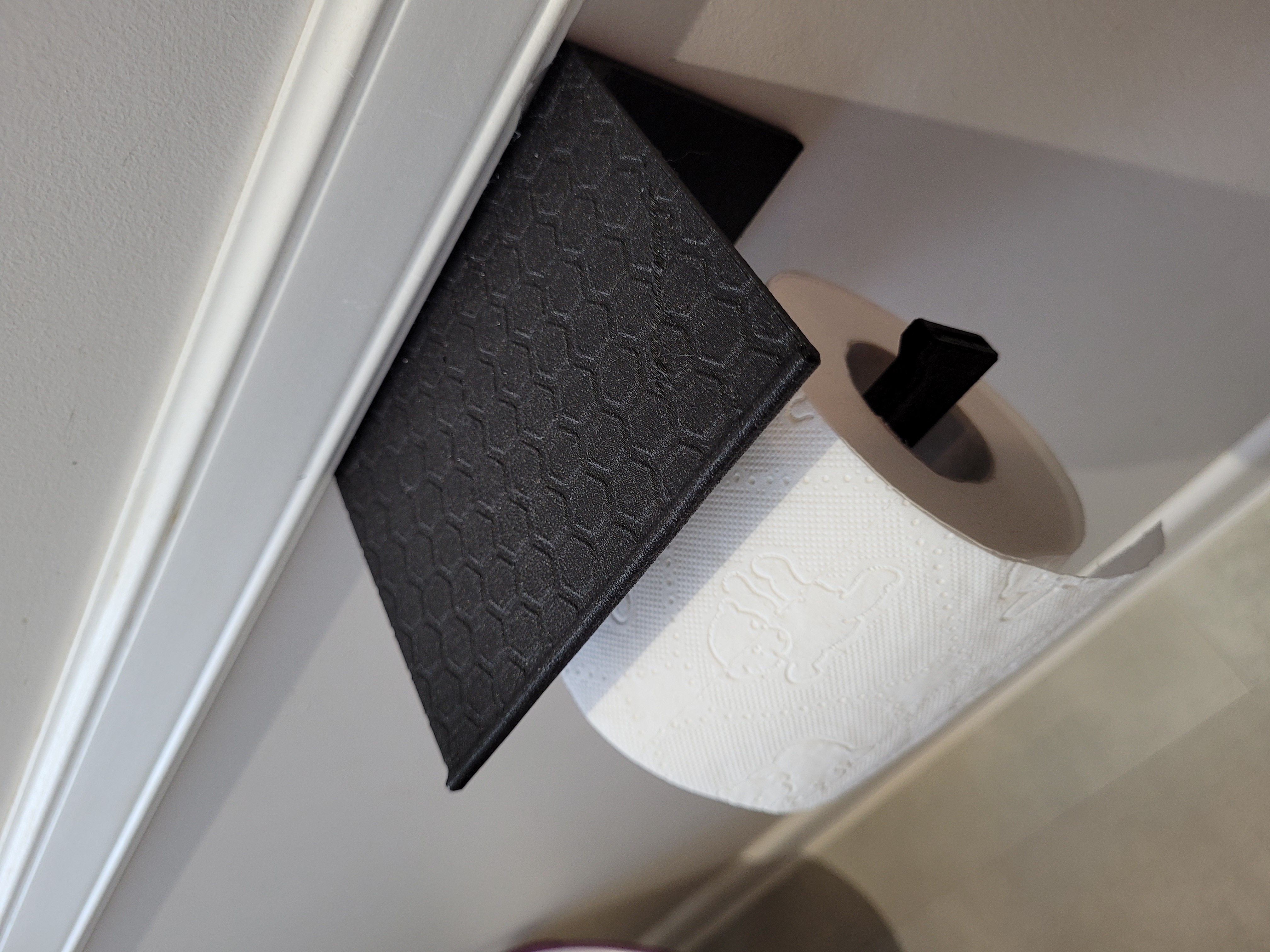 Toilet paper holder no support 3D model thumbnail