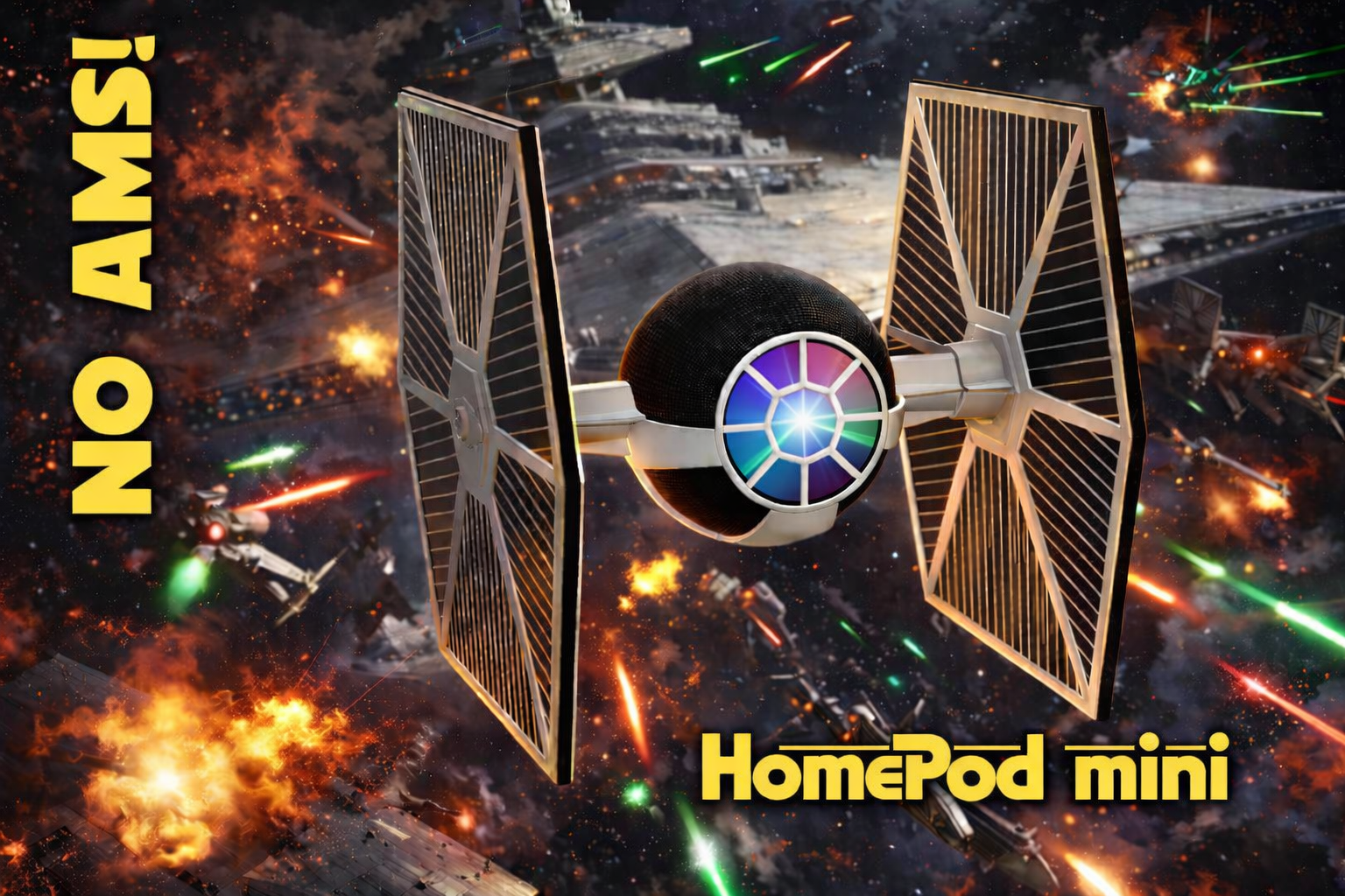 HomePod mini TIE Fighter Stand