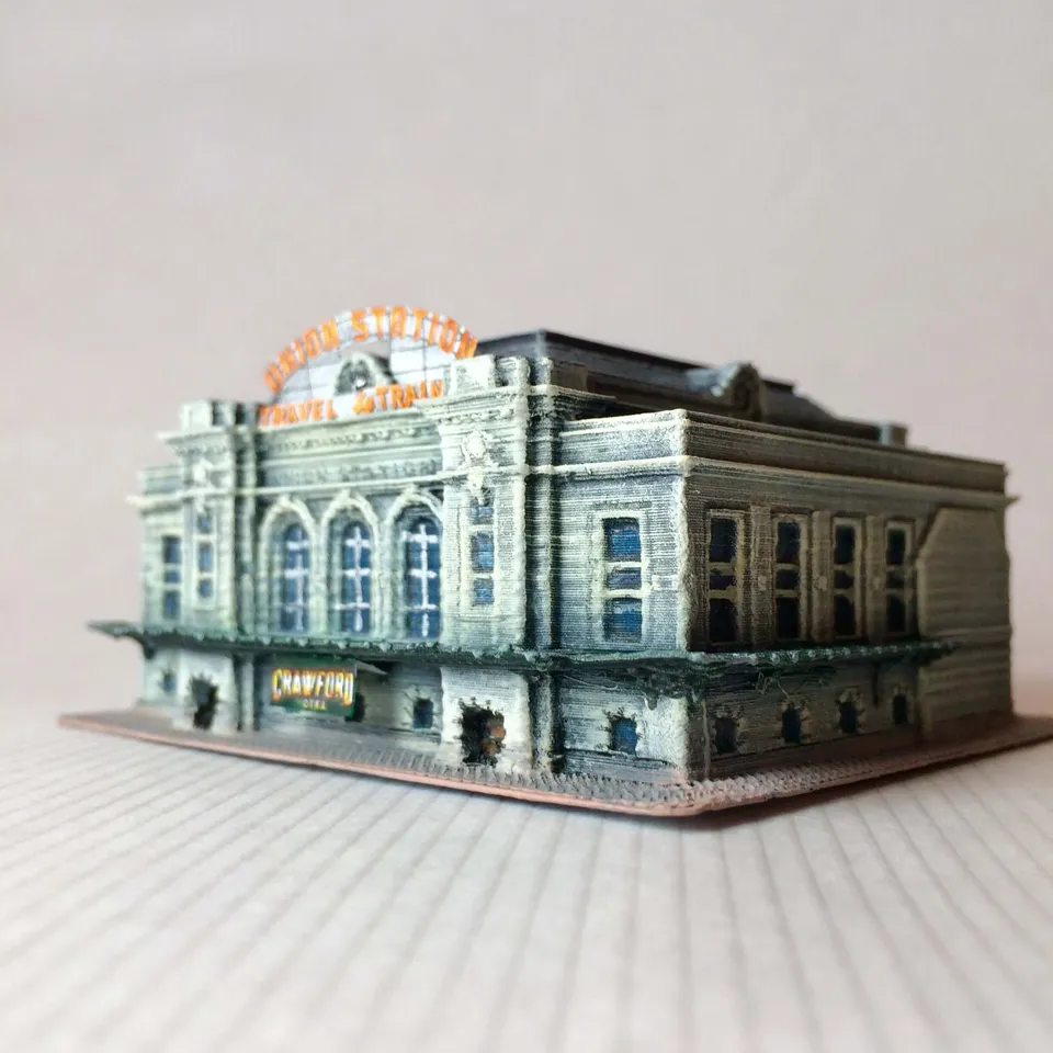 Union Station - Denver CO, USA by MiniWorld3D | Download free STL model ...