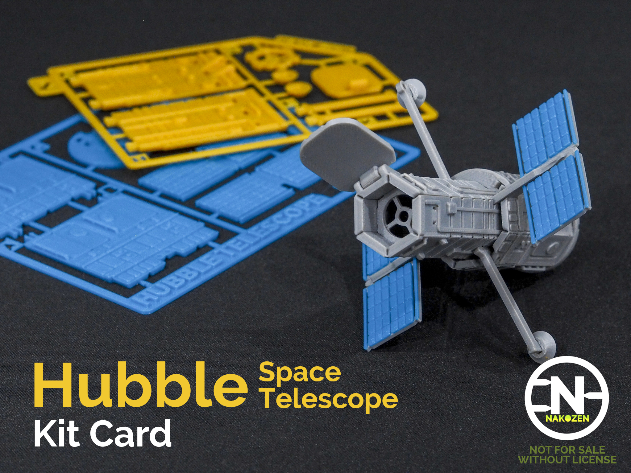 Hubble Telescope Kit Card by Nakozen Download free STL model