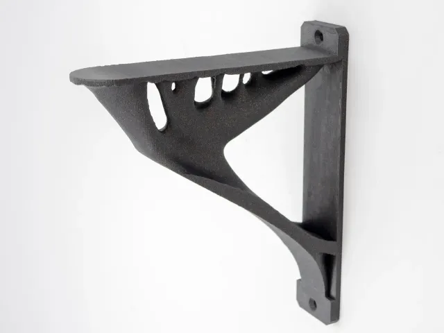Topology Optimized Shelf Bracket - 66% Scale