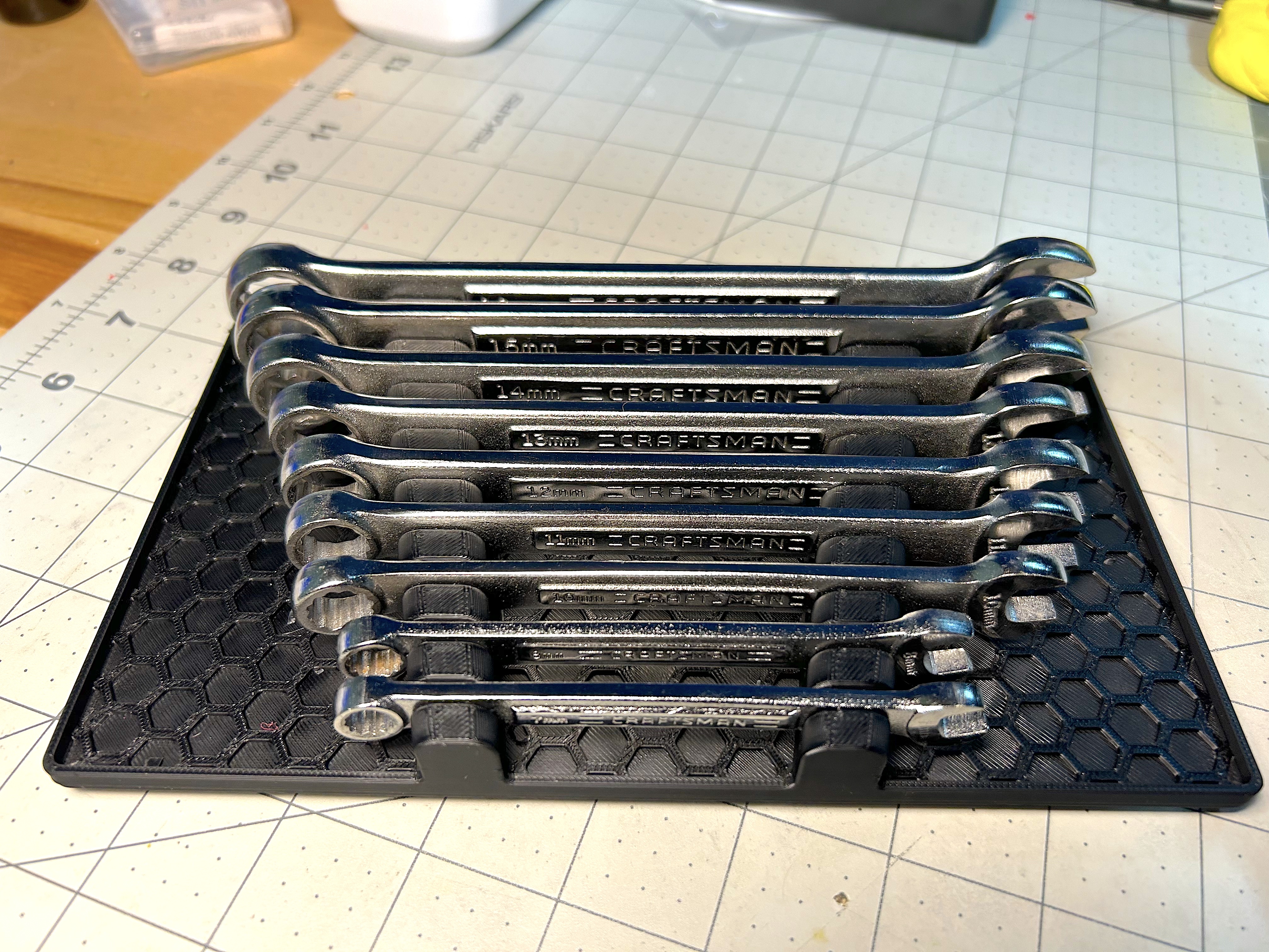 Gridfinity Metric Wrench Organizer