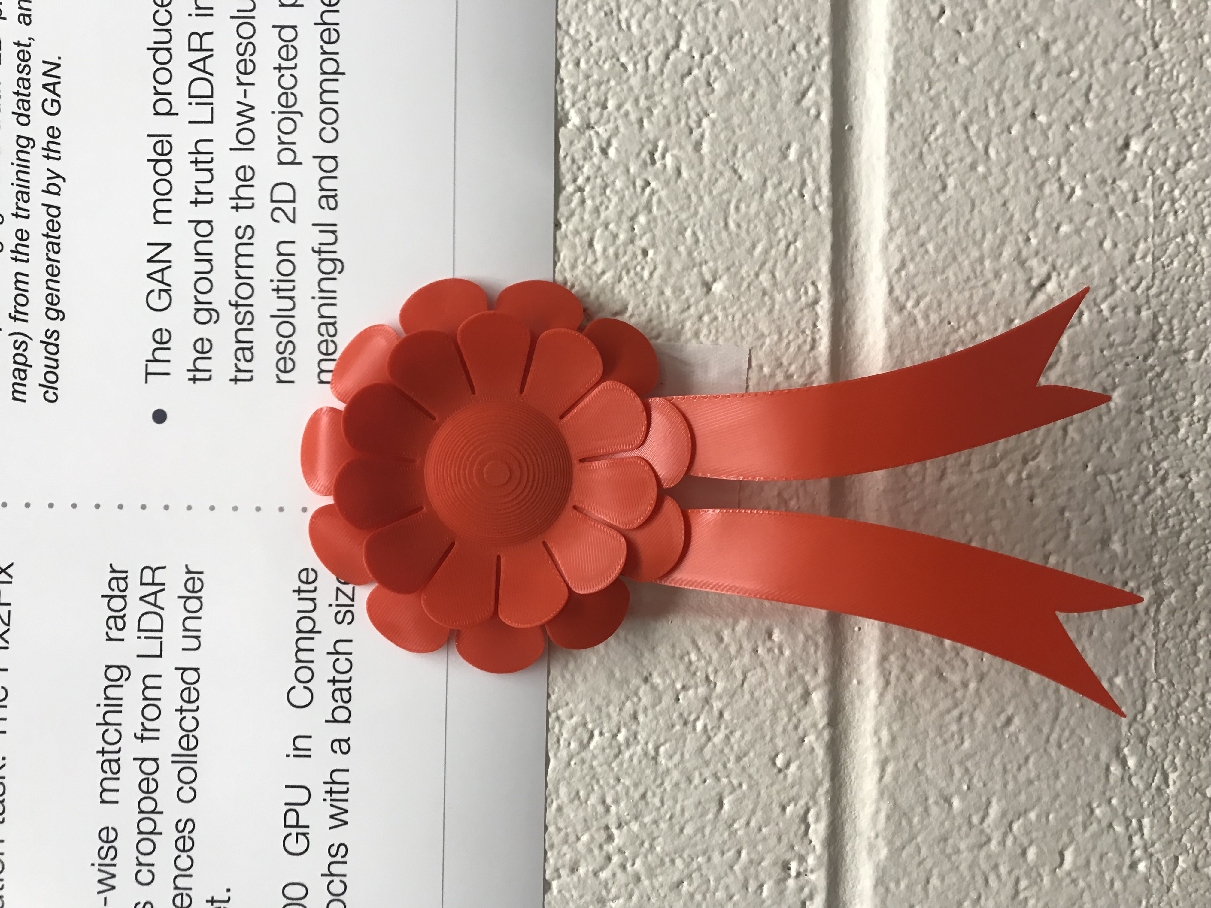 Award ribbon (Placement ribbon) by Kusal Tennakoon Download free STL