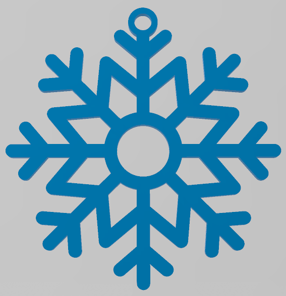 EASY TO PRINT, SNOWFLAKE, CHRISTMAS ORNAMENT 5, ORNAMENTS
