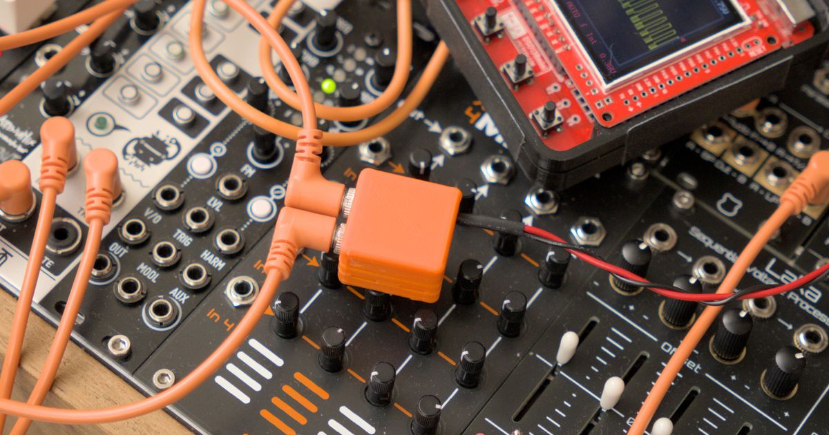 DSO138Mini Oscilloscope Eurorack Synth Adapter by benjiao Download free STL model