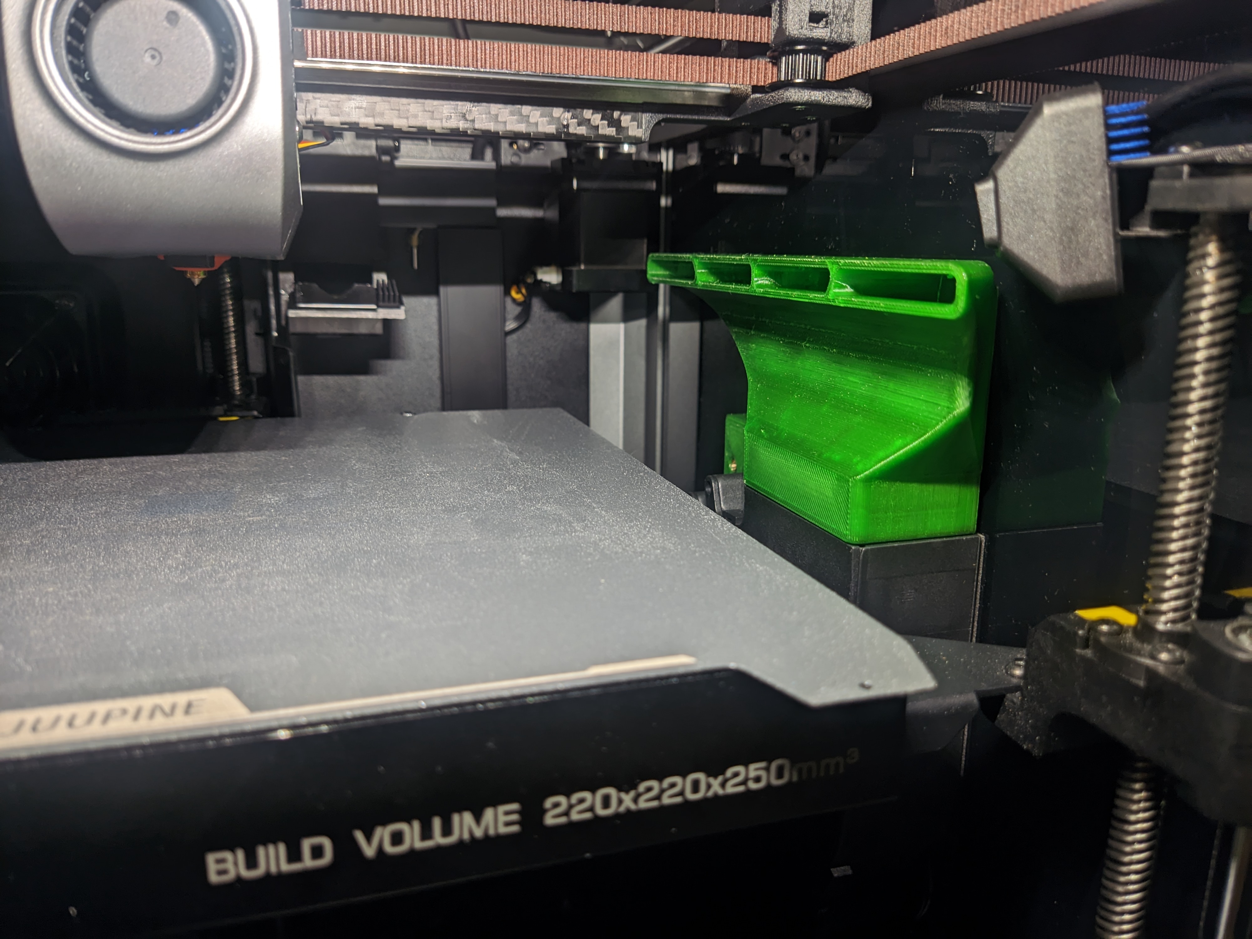 Side Fan Improved Flow Duct for Creality K1C 6mm taller