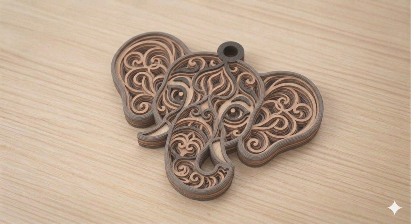 Elephant Pendant keychain