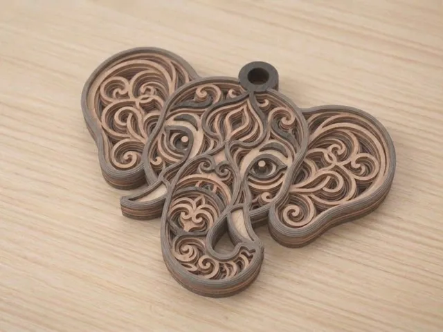 Elephant Pendant keychain