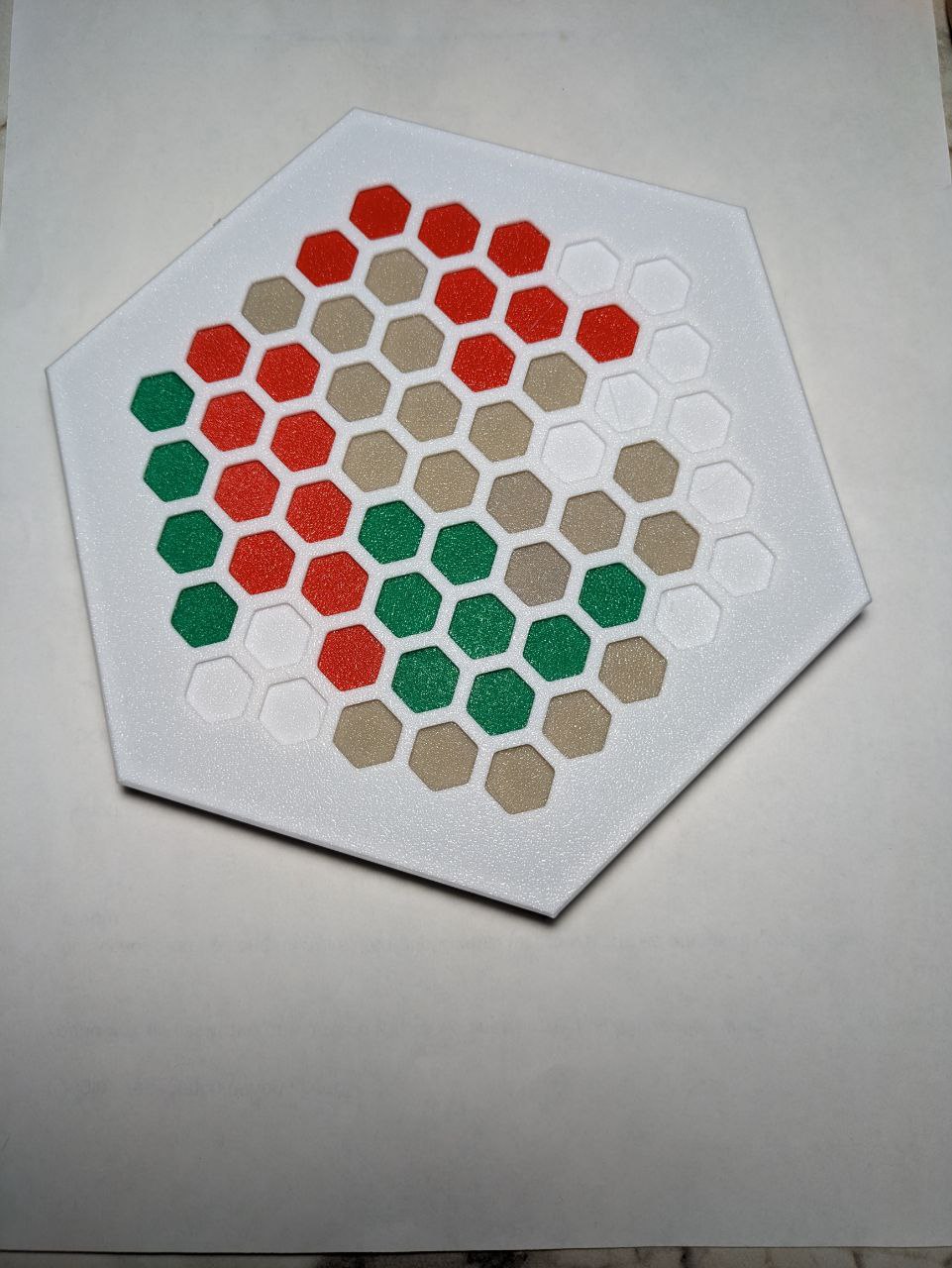 Hexagonal puzzle clip-on cover