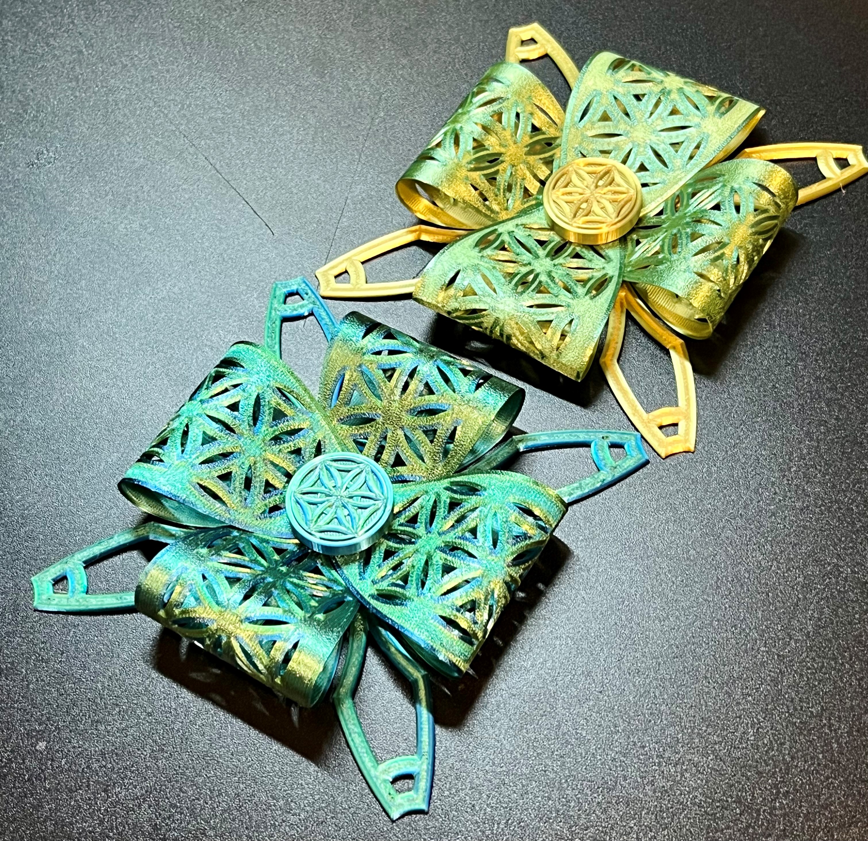 Holiday Gift Bow/Ornament- Easy to Print and Fold Bow 3D model thumbnail