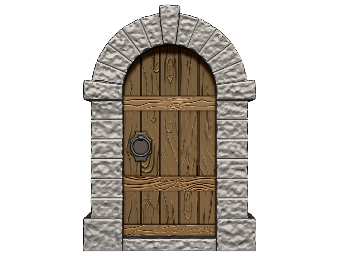 Castle / Medieval Door (doorway and block surround) by VogMan ...