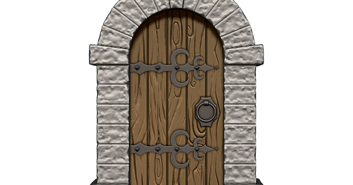 Castle / Medieval Door (doorway and block surround) by VogMan ...