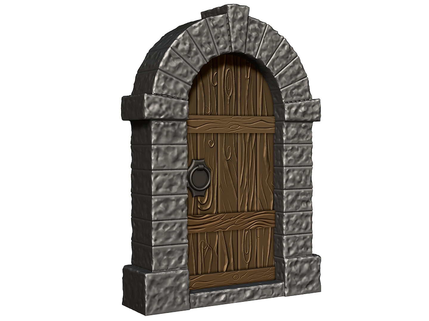 Castle / Medieval Door (doorway and block surround) by VogMan ...