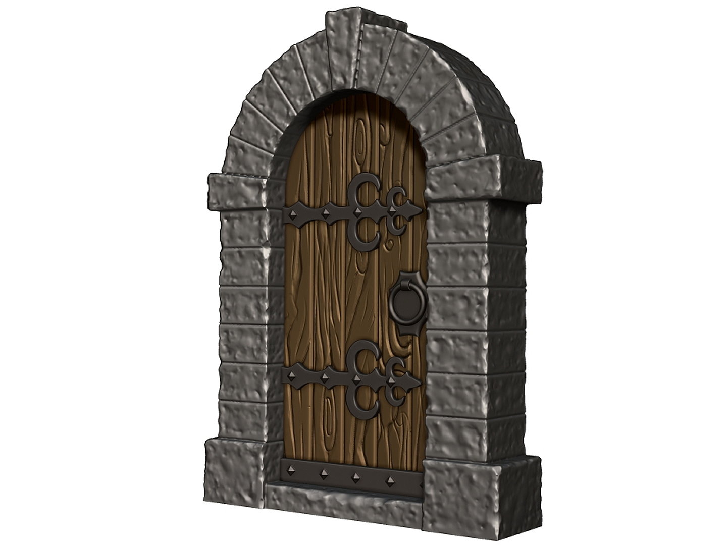 Castle / Medieval Door (doorway and block surround) by VogMan ...
