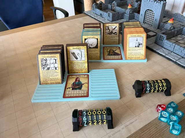 HeroQuest card dashboard