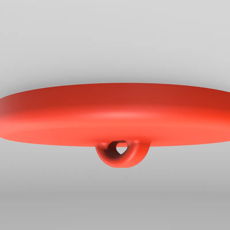 Ceiling Disk Hook by MaxT, Download free STL model