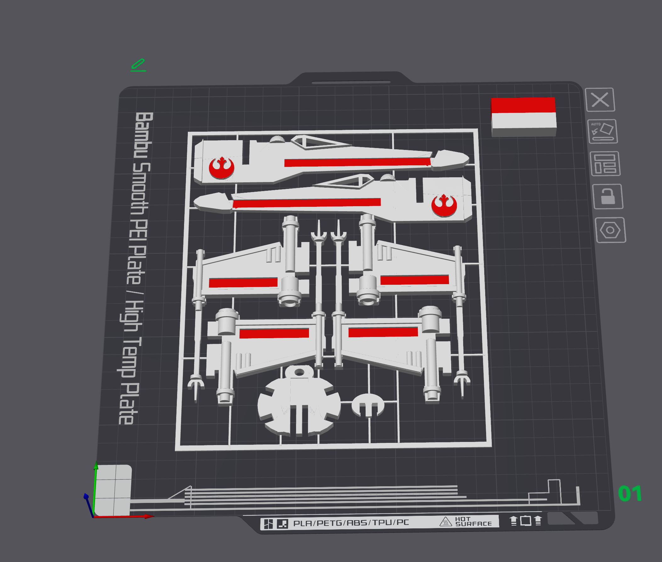 X-WING Kit Card Colorized